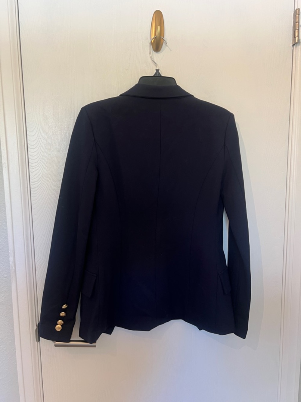 Attitude Unknown Navy White Double Breasted Blazer with Gold Buttons - Picture 8 of 10